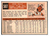 1959 Topps Baseball #507 Bob Hale Orioles EX 464265