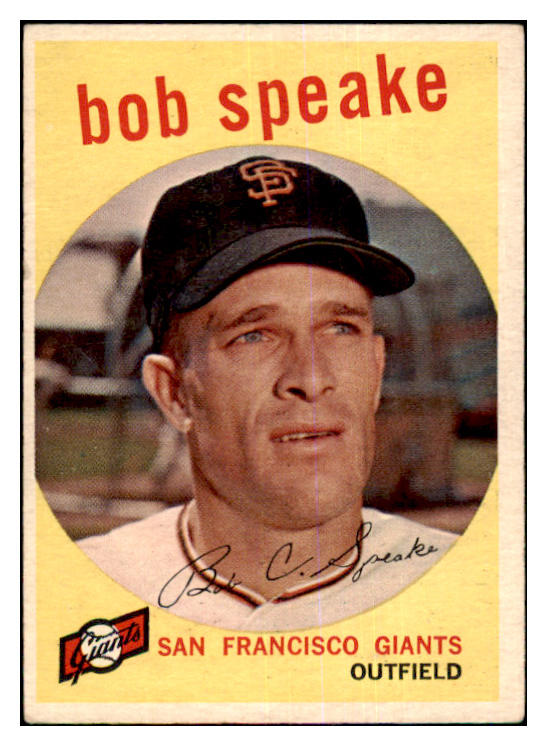 1959 Topps Baseball #526 Bob Speake Giants EX 464280