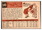 1959 Topps Baseball #549 Howie Nunn Cardinals EX 464283