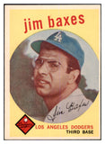 1959 Topps Baseball #547 Jim Baxes Dodgers NR-MT 464287