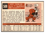 1959 Topps Baseball #508 Art Fowler Dodgers NR-MT 464293