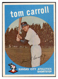 1959 Topps Baseball #513 Tommy Carroll A's NR-MT 464298