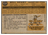 1960 Topps Baseball #524 Bill Henry Reds VG 464320