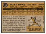 1960 Topps Baseball #552 Walt Bond Indians VG-EX 464337