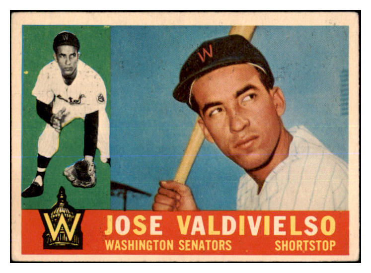 1960 Topps Baseball #527 Jose Valdivielso Senators VG-EX 464350