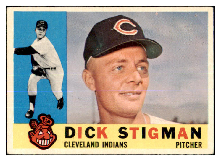 1960 Topps Baseball #507 Dick Stigman Indians VG-EX 464351