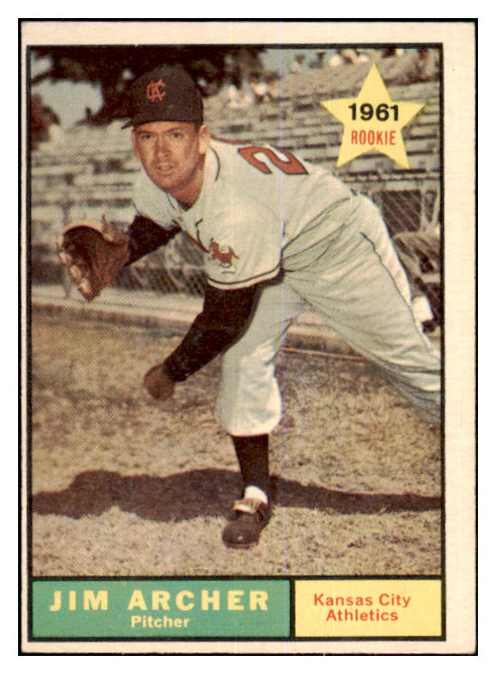 1961 Topps Baseball #552 Jim Archer A's VG-EX 464372