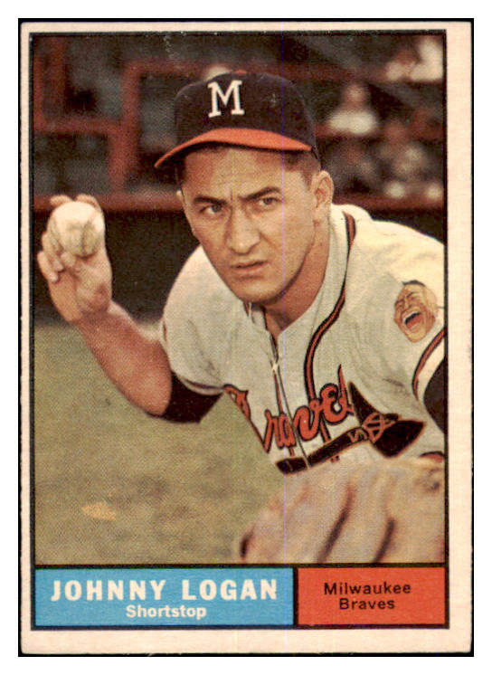 1961 Topps Baseball #524 Johnny Logan Braves VG-EX 464377