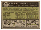 1961 Topps Baseball #561 Charley James Cardinals VG-EX 464380