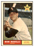 1961 Topps Baseball #529 Bob Roselli White Sox EX 464384