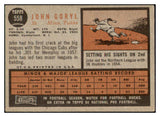 1962 Topps Baseball #558 John Goryl Twins VG 464425