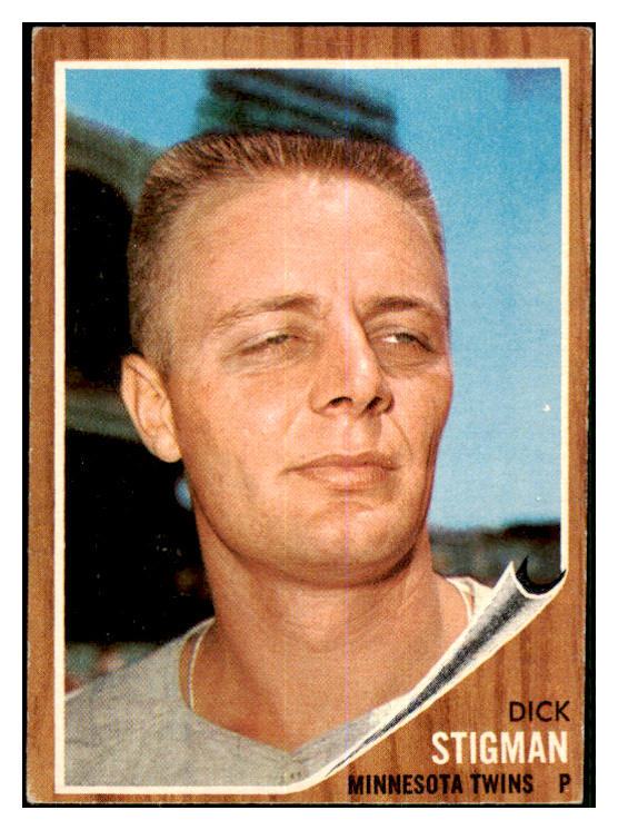 1962 Topps Baseball #532 Dick Stigman Twins VG-EX 464428