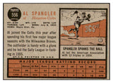 1962 Topps Baseball #556 Al Spangler Colt .45s EX 464438