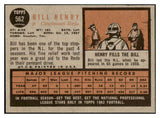 1962 Topps Baseball #562 Bill Henry Reds EX 464443