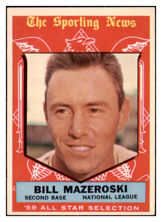 1959 Topps Baseball #555 Bill Mazeroski A.S. Pirates NR-MT 464469