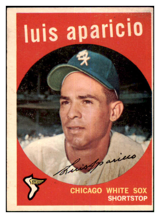 1959 Topps Baseball #310 Luis Aparicio White Sox EX 464476