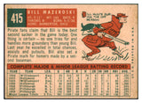 1959 Topps Baseball #415 Bill Mazeroski Pirates EX 464483