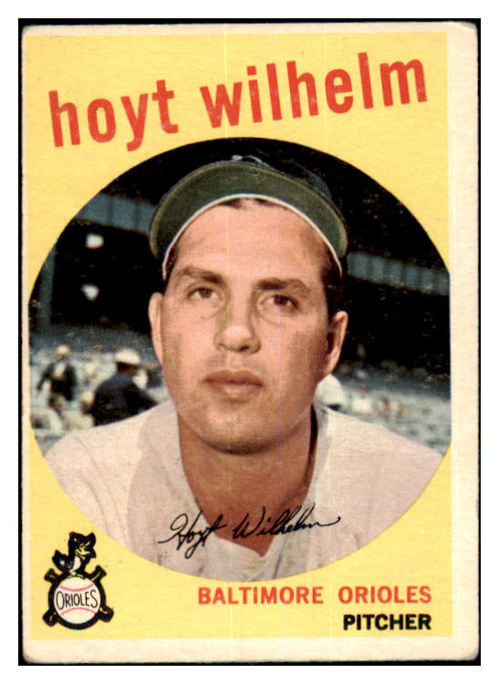 1959 Topps Baseball #349 Hoyt Wilhelm Orioles VG-EX 464484