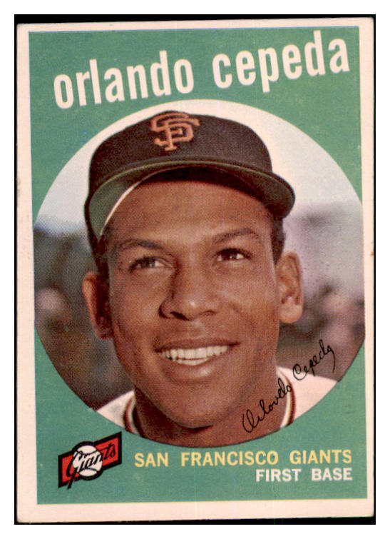 1959 Topps Baseball #390 Orlando Cepeda Giants VG-EX 464490