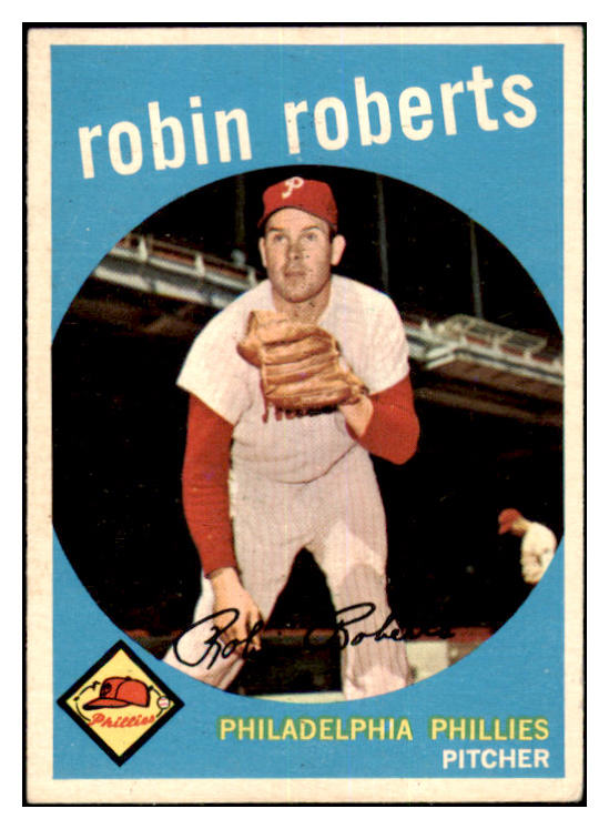 1959 Topps Baseball #352 Robin Roberts Phillies VG-EX 464494