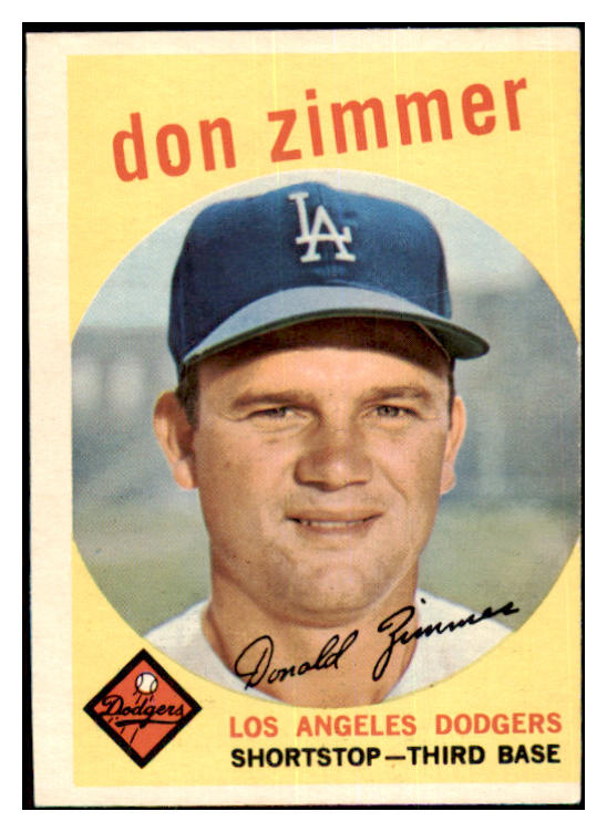 1959 Topps Baseball #287 Don Zimmer Dodgers VG-EX 464495