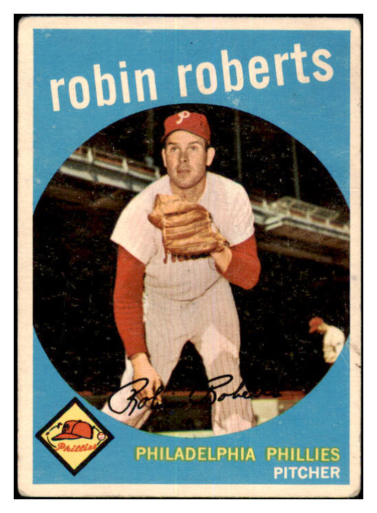 1959 Topps Baseball #352 Robin Roberts Phillies VG 464499