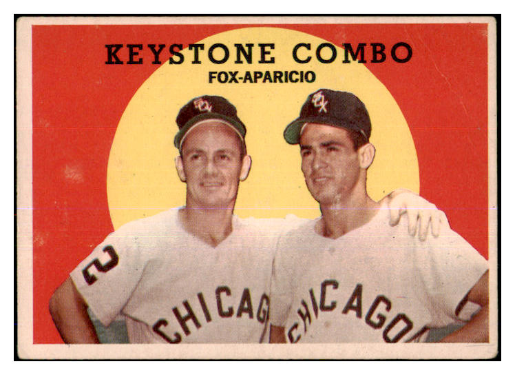 1959 Topps Baseball #408 Luis Aparicio Nellie Fox VG 464503