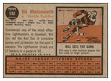 1962 Topps Baseball #580 Bill Monbouquette Red Sox EX-MT 464511