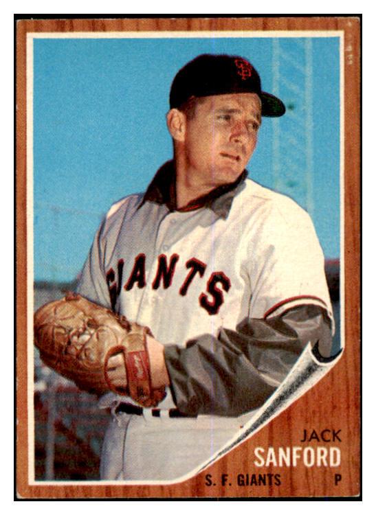 1962 Topps Baseball #538 Jack Sanford Giants EX-MT 464514