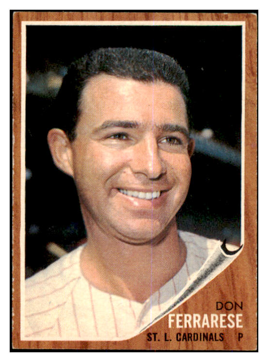 1962 Topps Baseball #547 Don Ferrarese Cardinals EX-MT 464516