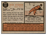1962 Topps Baseball #532 Dick Stigman Twins EX 464521