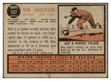 1962 Topps Baseball #557 Bob Anderson Cubs Good 464546