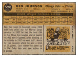 1960 Topps Baseball #528 Ben Johnson Cubs NR-MT 464547