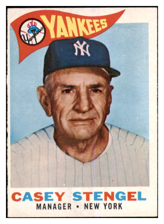 1960 Topps Baseball #227 Casey Stengel Yankees EX-MT 464555