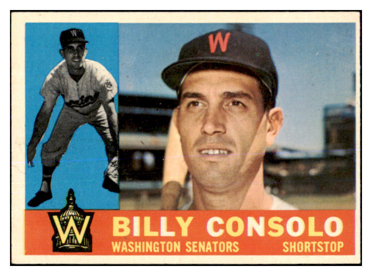 1960 Topps Baseball #508 Billy Consolo Senators EX-MT 464556