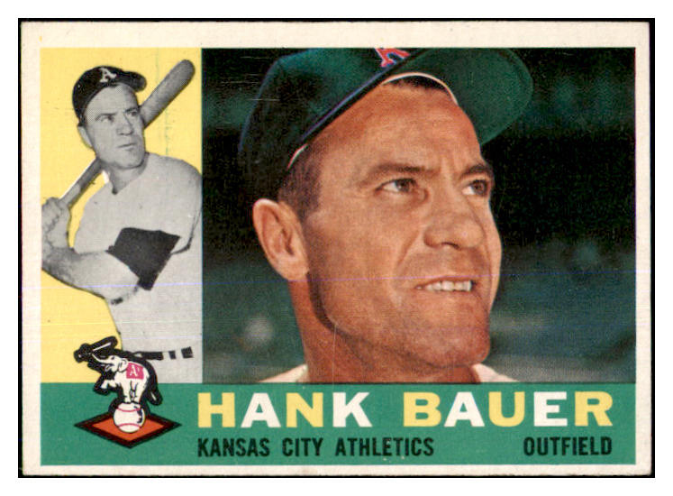 1960 Topps Baseball #262 Hank Bauer A's EX-MT 464559
