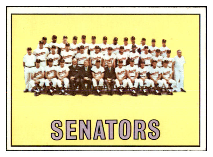 1967 Topps Baseball #437 Washington Senators Team EX-MT 464571