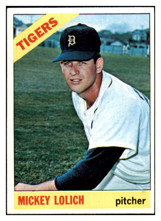 1966 Topps Baseball #455 Mickey Lolich Tigers EX-MT 464579