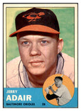 1963 Topps Baseball #488 Jerry Adair Orioles EX 464584