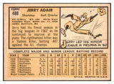 1963 Topps Baseball #488 Jerry Adair Orioles EX 464584