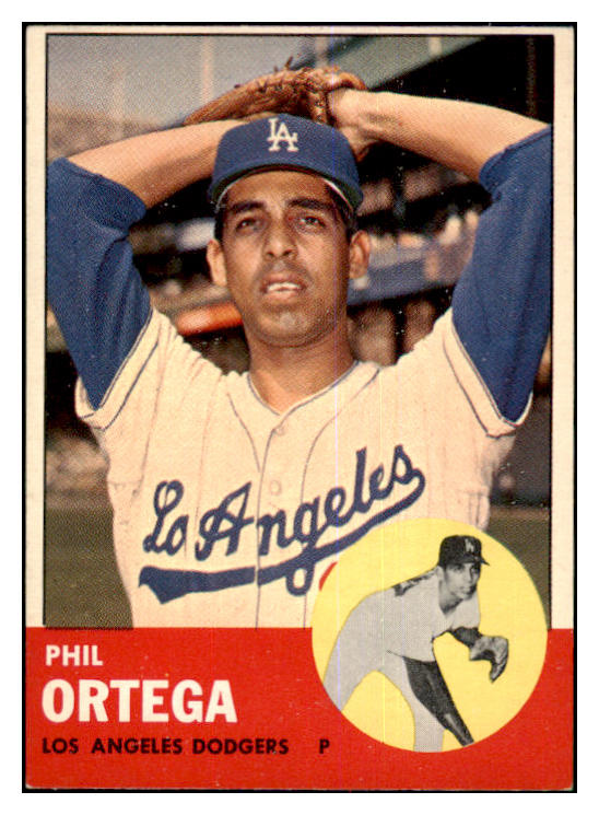 1963 Topps Baseball #467 Phil Ortega Dodgers EX 464591