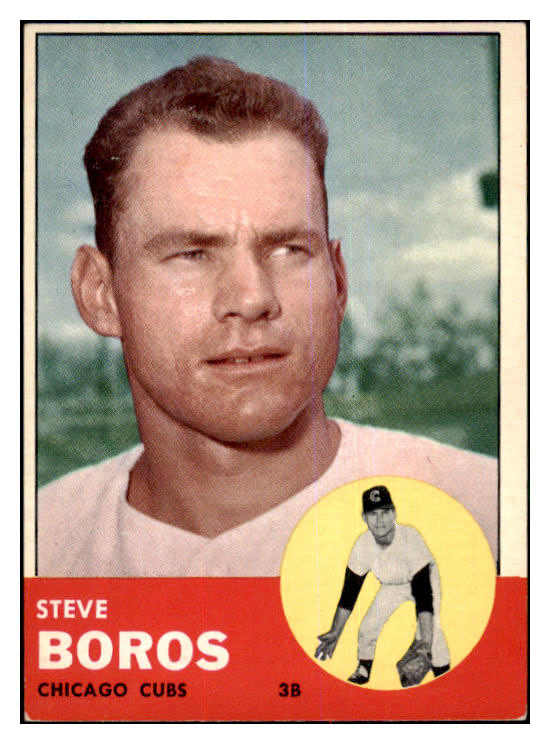 1963 Topps Baseball #532 Steve Boros Cubs EX 464592