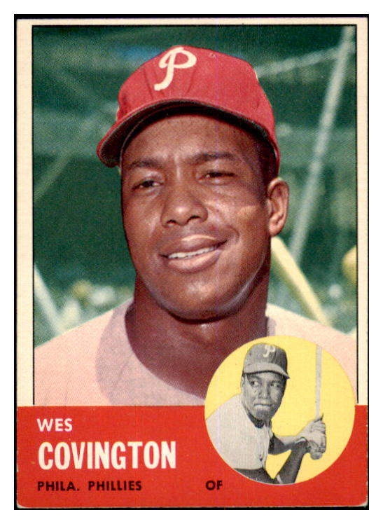 1963 Topps Baseball #529 Wes Covington Phillies EX 464595