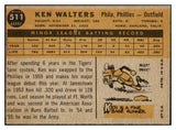 1960 Topps Baseball #511 Ken Walters Phillies EX-MT 464608