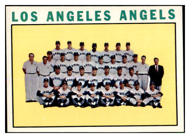 1964 Topps Baseball #213 Los Angeles Angels Team EX-MT 464620