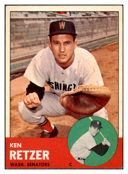 1963 Topps Baseball #471 Ken Retzer Senators EX-MT 464641