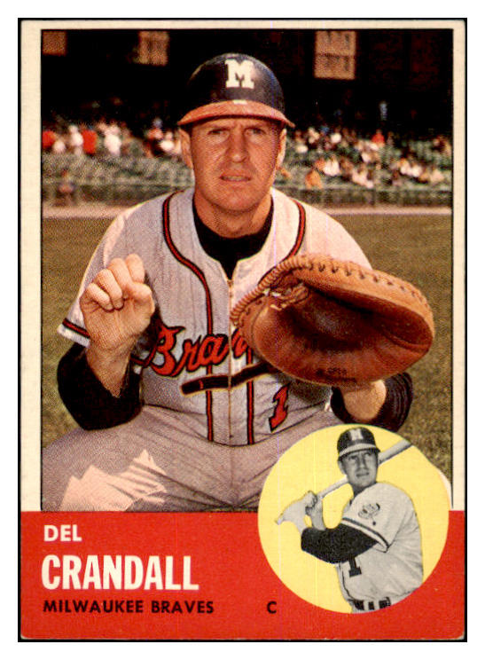 1963 Topps Baseball #460 Del Crandall Braves EX-MT 464643