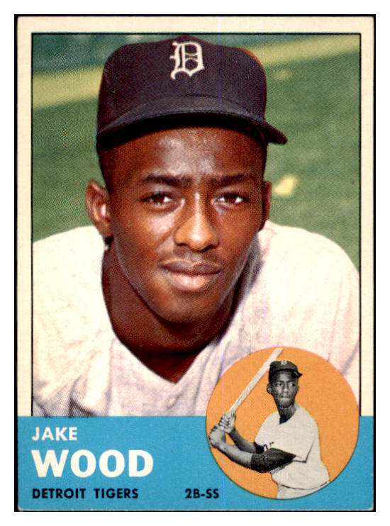 1963 Topps Baseball #453 Jake Wood Tigers EX-MT 464644