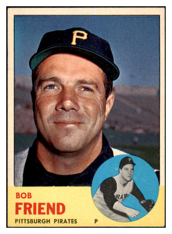 1963 Topps Baseball #450 Bob Friend Pirates EX-MT 464645