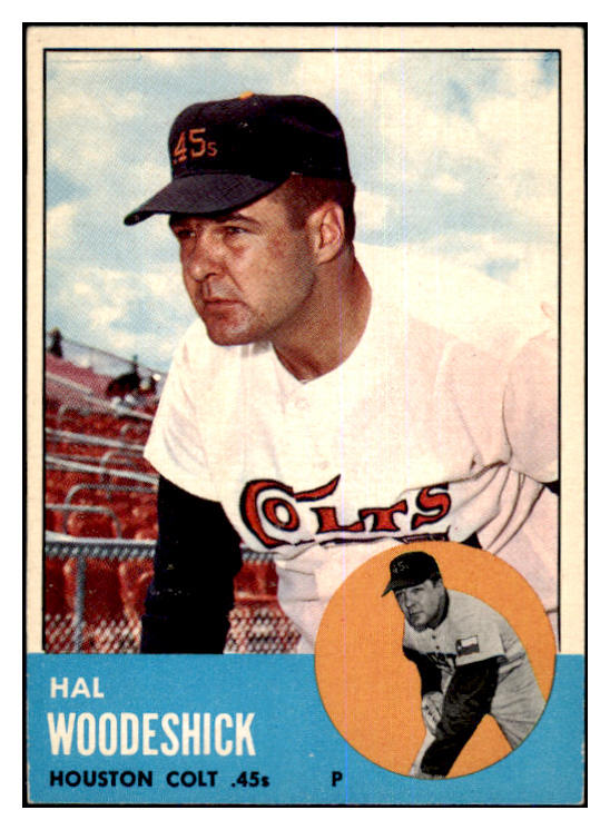 1963 Topps Baseball #517 Hal Woodeshick Colt .45s EX-MT 464648
